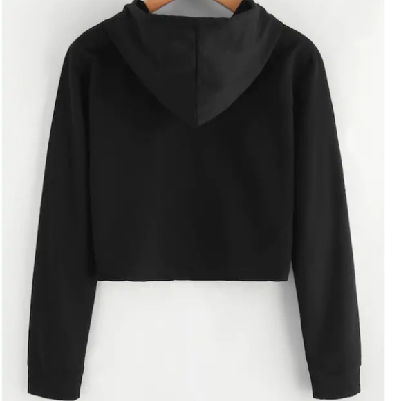 "not today" Crop top Hoodie size L💕🦄 - Picture 3 of 6